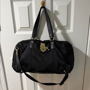 Juicy Couture nylon  shoulder bag black with heart padlock